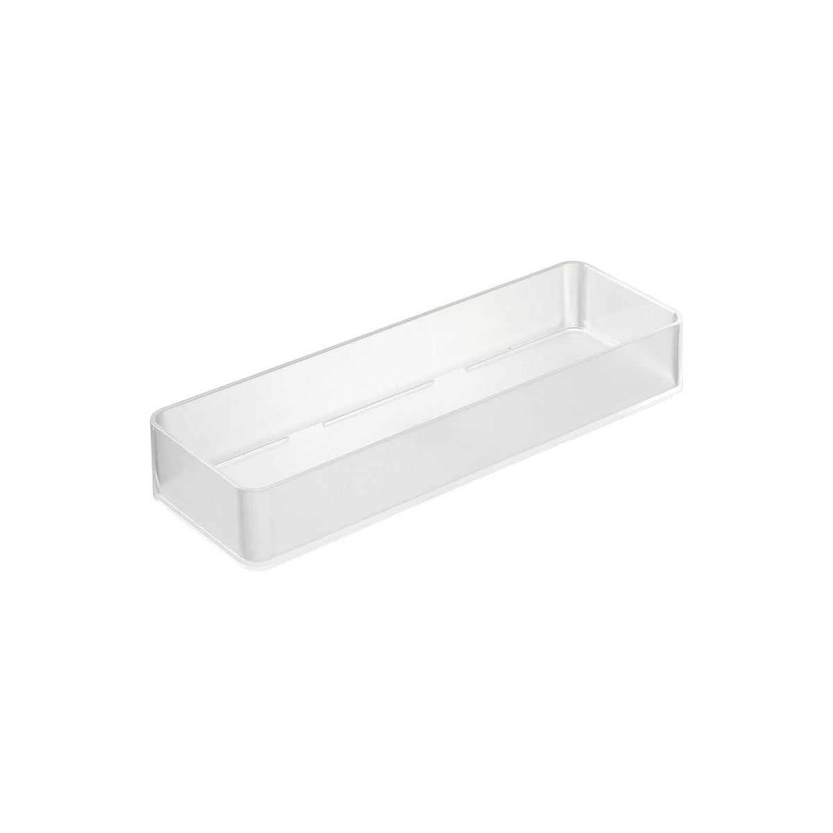 Yamazaki Tower Drawer Organiser Case L Set of 2, Set of 2 Drawer Organiser Cases That Combine Side by Side or Stack, L Size, Heat Safe to 90 C, 8 x 24 x 3.7 cm and 218 g, White or Black