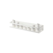 Yamazaki Tower Plasterboard Wall Shrine with 7-Piece Shrine Item Set, Stylish Wall Shrine Shelf With a Seven-Piece Ceramic Shrine Item Set Fixed With Plasterboard Pins That Leave Hard-to-See Holes, Holds 2 kg, 45 x 12 x 7 cm and 1700 g, White