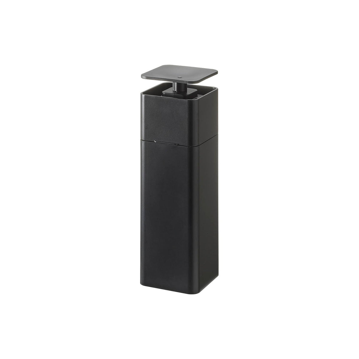 Yamazaki Tower Magnetic One-Hand Dispenser 250 mL, 250 mL Pump Dispenser That Sticks to a Steel Kitchen Wall by Magnet and Puts Soap on the Sponge With One Press, Lid Comes Off, Alcohol up to 95%, 5.5 x 5.8 x 18.5 cm and 225 g, White or Black