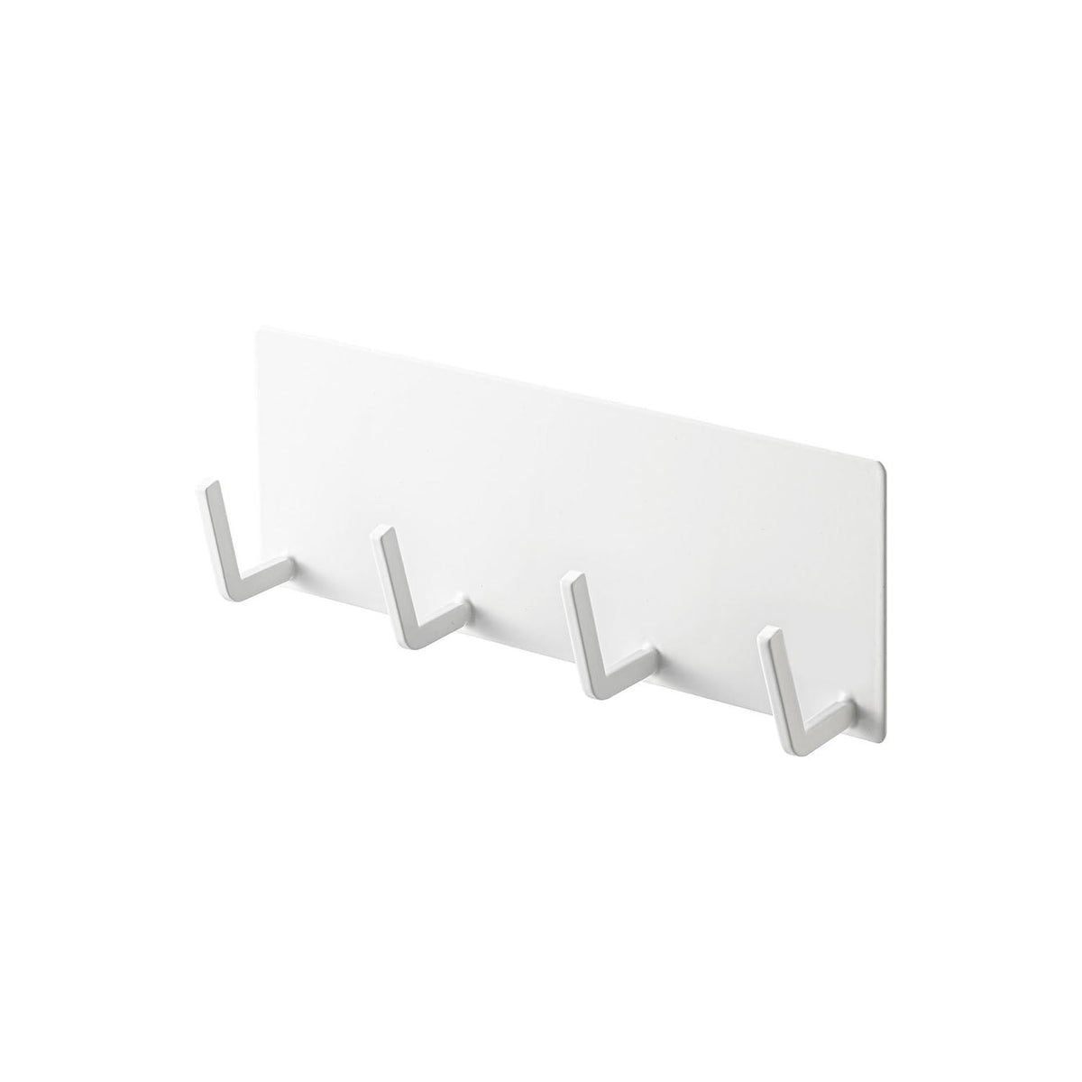 Yamazaki Tower Magnetic Kitchen Tool Hook 4 Hooks, Four-Hook Bar That Sticks to a Refrigerator Side or Steel Kitchen Panel by Strong Magnet, Holds 500 g per hook, 16.5 x 3.5 x 6 cm and 150 g, White or Black