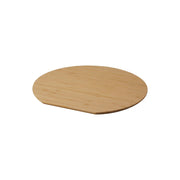 Yamazaki Tosca Round Cutting Board, Wide Round Bamboo Cutting Board That Lets You Cut Several Ingredients at Once and Is Gentle on Knives, Use Either Side, 30 cm Across, Not Dishwasher Safe, 30 x 28 x 1 cm and 530 g, White