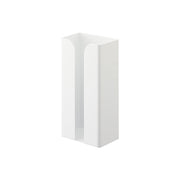 Yamazaki Tower Magnetic Poly Bag and Kitchen Paper Holder, Holder That Sticks to a Refrigerator Side or Steel Kitchen Panel by Strong Magnet, Holds 1 kg, 13 x 8.3 x 26 cm and 730 g, White or Black