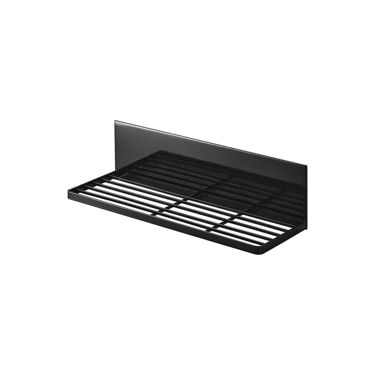 Yamazaki Tower Magnetic Dish Drying Rack, Magnetic Dish Rack That Floats Above the Sink on a Steel Wall and Holds Up to 18 Plates Upright, Drops Wipe Away Easily, Four Hooks Included, Holds 3 kg, 42.4 x 14.2 x 12 cm and 1300 g, White or Black