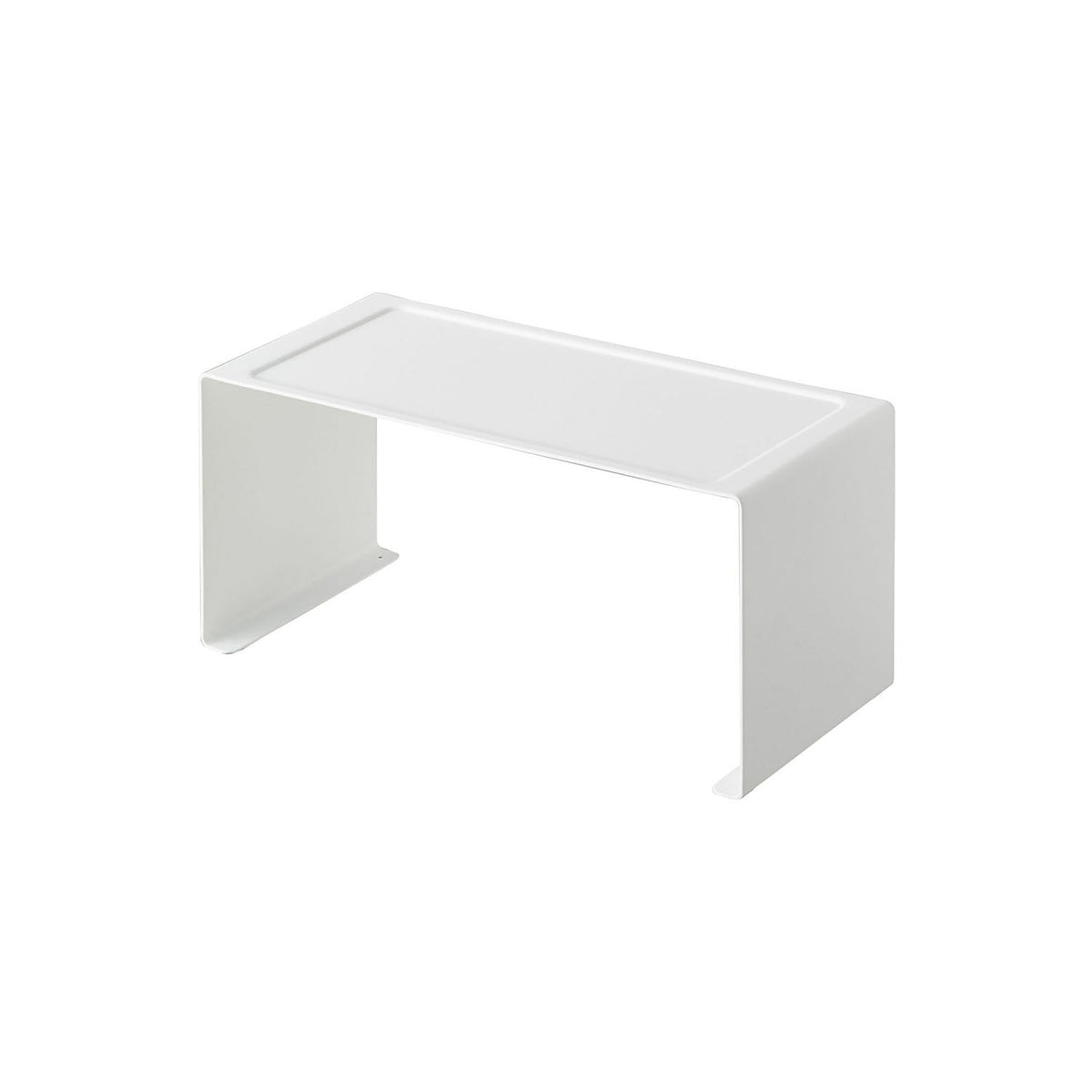 Yamazaki Tower Kitchen Steel U-Shaped Rack, U-Shaped Steel Rack That Gives a Top Tray and Storage Beneath, Stacks Two High or Sits Side by Side for More Room, Holds 3 kg, 30.5 x 14 x 14 cm and 850 g, White or Black