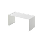 Yamazaki Tower Kitchen Steel U-Shaped Rack, U-Shaped Steel Rack That Gives a Top Tray and Storage Beneath, Stacks Two High or Sits Side by Side for More Room, Holds 3 kg, 30.5 x 14 x 14 cm and 850 g, White or Black