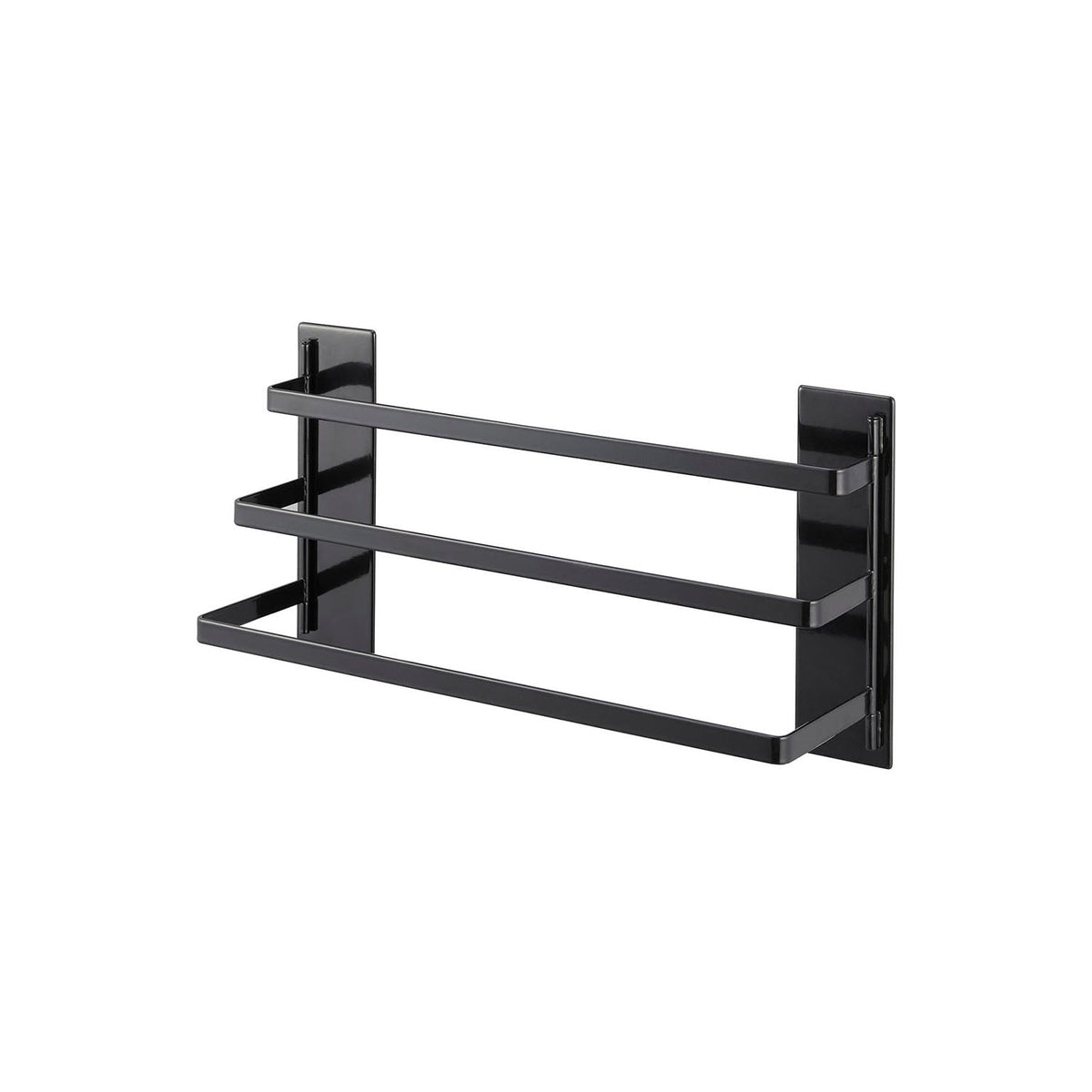 Yamazaki Tower Washer-Front Magnetic Towel Hanger 3 Bars, Three-Bar Ladder Hanger That Sticks by Magnet to a Washer Front and Keeps Towels Apart, Not for Drum Washers, 42 x 11.6 x 18 cm and 950 g, White or Black