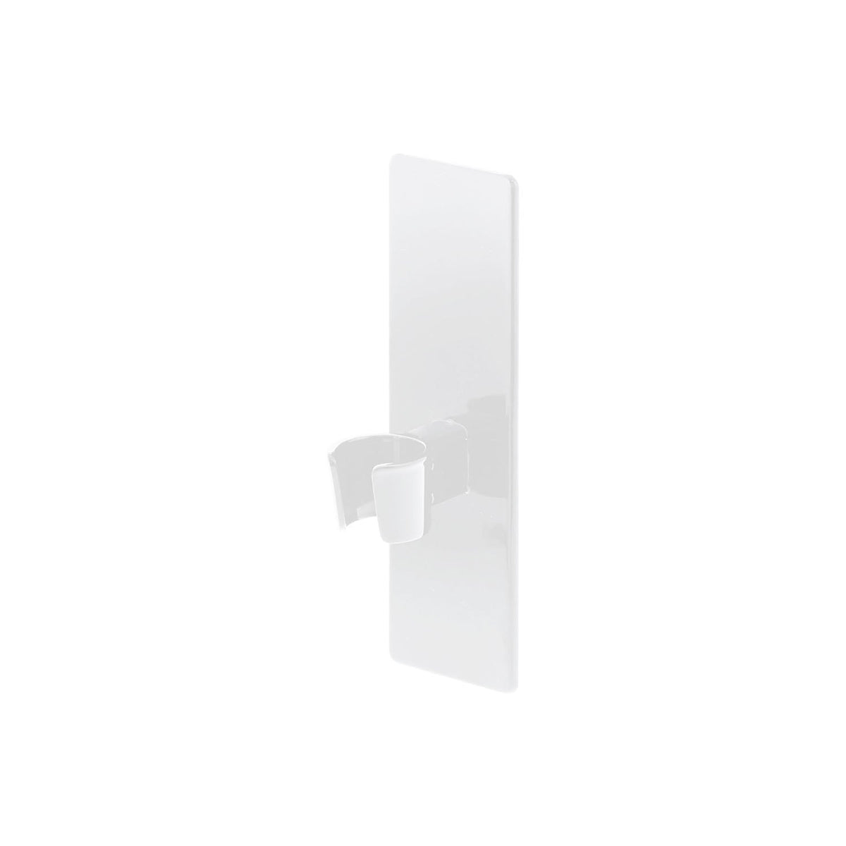 Yamazaki Tower Magnetic Bathroom Shower Hook, Hook That Sticks to a Steel Bathroom Wall by Magnet and Holds a Shower Head, Easy On and Off So Each Person Can Set Their Own Height, Holds 2 kg, 5 x 5 x 16 cm and 150 g, White or Black