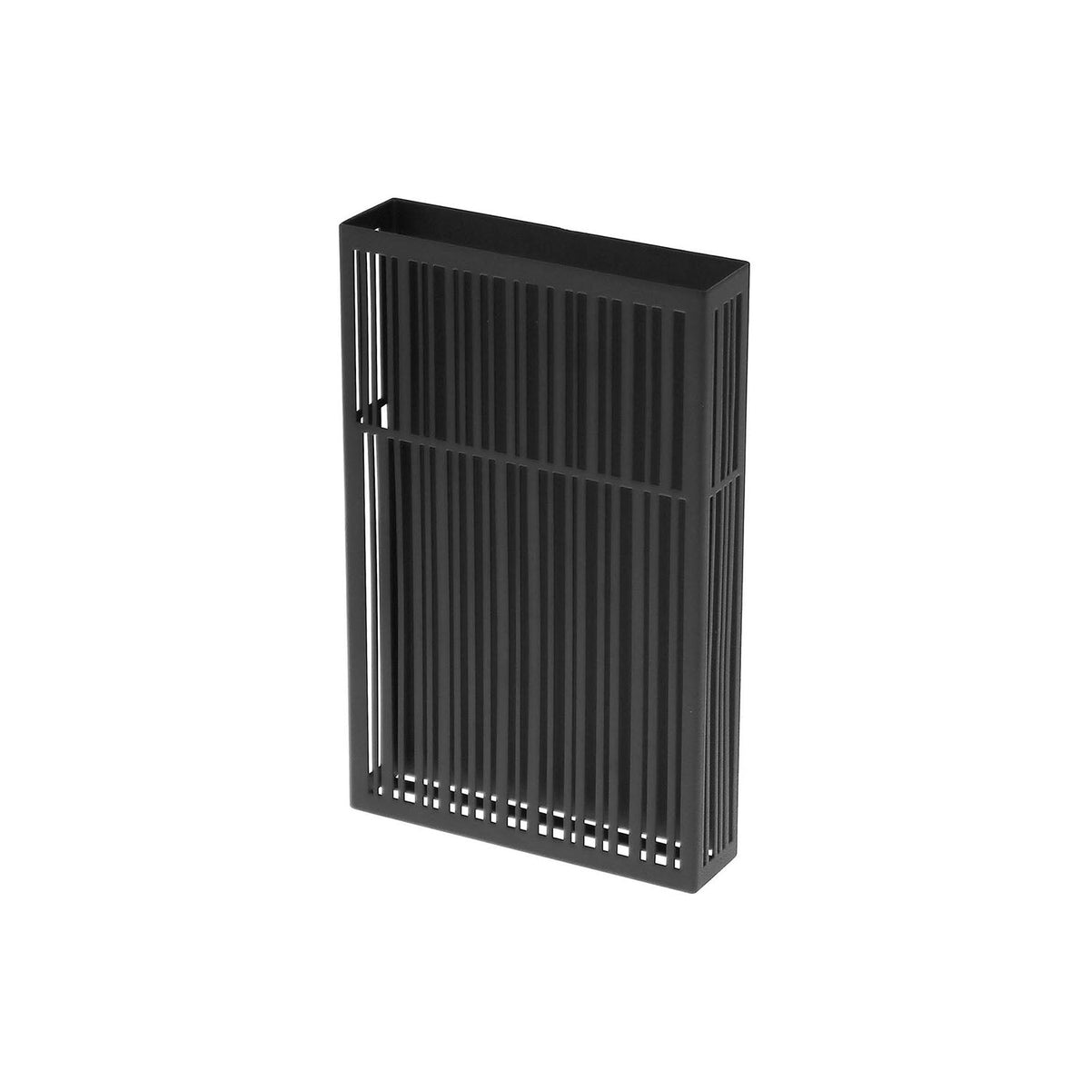 Yamazaki Tower Magnetic Insect Repellent Plate Cover, Slim Cover That Hides an Insect Repellent Plate and Sticks to a Steel Entry Door by Magnet or Hangs by String, Plates Up to 13.7 x 3.2 cm, Not Included, 14 x 3.5 x 22 cm and 380 g, White or Black