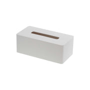 Yamazaki Tower Deep Tissue Box Case, Simple Case With an Adjustable Divider That Takes Tall Moisturising Tissue Boxes up to 9.5 cm High, Stands on a Shelf or Screws to a Board Wall, Holds 500 g, 26 x 13 x 10 cm and 360 g, White or Black