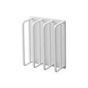 Yamazaki Tower Magnetic Bathroom Bath Lid Drying Hanger, Holder That Sticks to a Steel Bathroom Wall by Magnet and Drains Water So Slime Stays Away, Holds 4 kg, 11 x 5 x 13 cm and 335 g, White or Black
