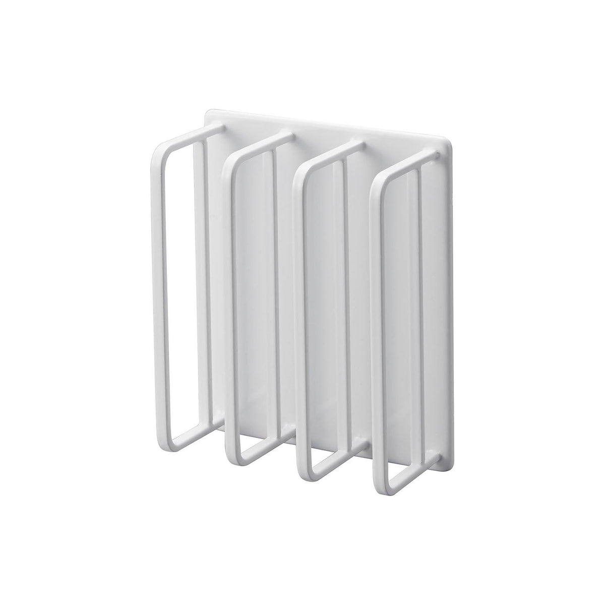 Yamazaki Tower Magnetic Bathroom Bath Lid Drying Hanger, Holder That Sticks to a Steel Bathroom Wall by Magnet and Drains Water So Slime Stays Away, Holds 4 kg, 11 x 5 x 13 cm and 335 g, White or Black