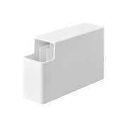 Yamazaki Tower Slim Plastic Bag Case, Slim Case That Stores Up to 200 Bread Bags or Cooking Poly Bags and Gives One From the Corner Opening Without Opening the Drawer Fully, Stands Upright Too, 7 x 23.5 x 14 cm and 420 g, White or Black