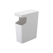 Yamazaki Tower Dust Box and Side Table, Dust Box With a Flat Top That Doubles as a Side Table Beside a Bed or Sofa, Wide Opening, 15 L for 20 L Bags, Holds 5 kg on Top, 38 x 18.5 x 45 cm and 1750 g, White or Black