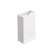 Yamazaki Tower Toilet Wiper Stand, Slim Stand That Stores a Toilet Wiper Upright at the Edge of the Toilet, Push It In From the Top, a Lid Hollow Stops the Handle Tipping, ABS Resin, 11 x 7 x 17.5 cm and 225 g, White or Black