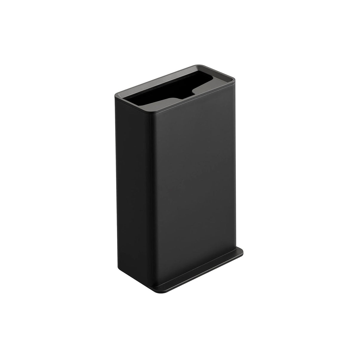 Yamazaki Tower Toilet Wiper Stand, Slim Stand That Stores a Toilet Wiper Upright at the Edge of the Toilet, Push It In From the Top, a Lid Hollow Stops the Handle Tipping, ABS Resin, 11 x 7 x 17.5 cm and 225 g, White or Black