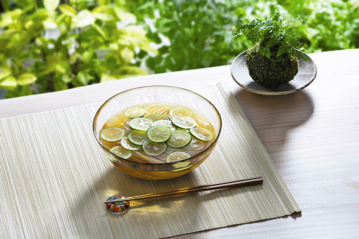 ADERIA Tsugaru Vidro Nebuta Glass Serving Bowl