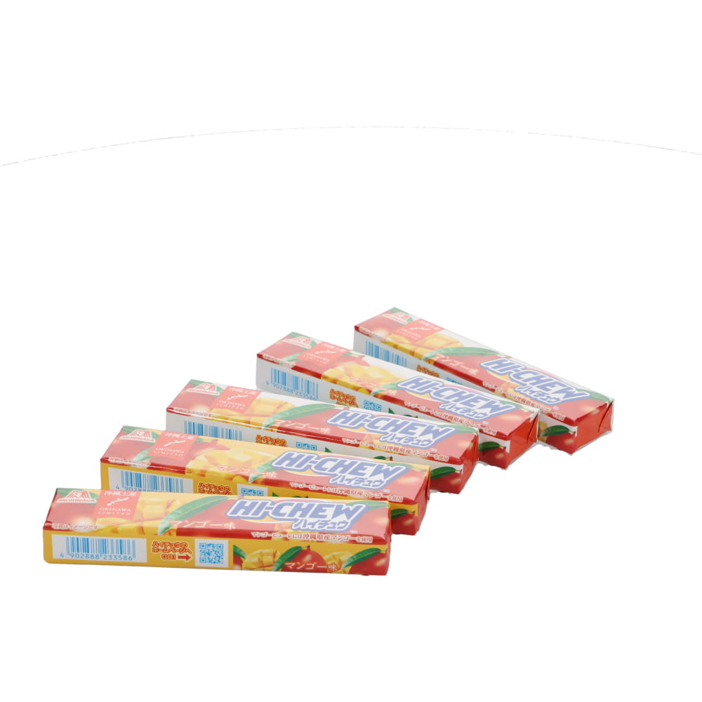 Morinaga Hi-Chew Okinawa Mango Soft Chewy Candy, 5 Sticks