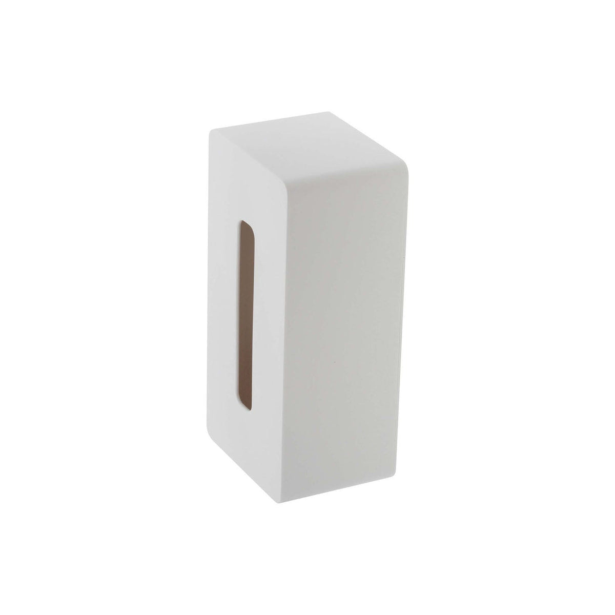 Yamazaki Tower Magnetic Tissue Case, Magnetic Case With a Divider That Adjusts in Three Heights for Boxes up to 9.5 cm High, Sticks to a Steel Wall at a Height You Choose, Holds 500 g, 26 x 13 x 10 cm and 425 g, White or Black