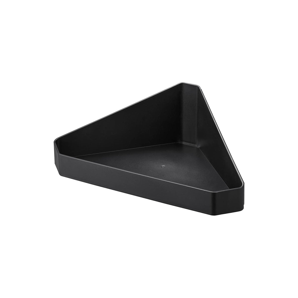 Yamazaki Tower Reversible Magnetic Bathroom Corner Rack, Reversible Corner Shelf That Sticks to a Steel Bathroom Wall by Magnet, Use the Rimmed Tray Side or the Flat Shelf Side, Holds 1.5 kg, 29.5 x 17 x 10 cm and 320 g, White or Black