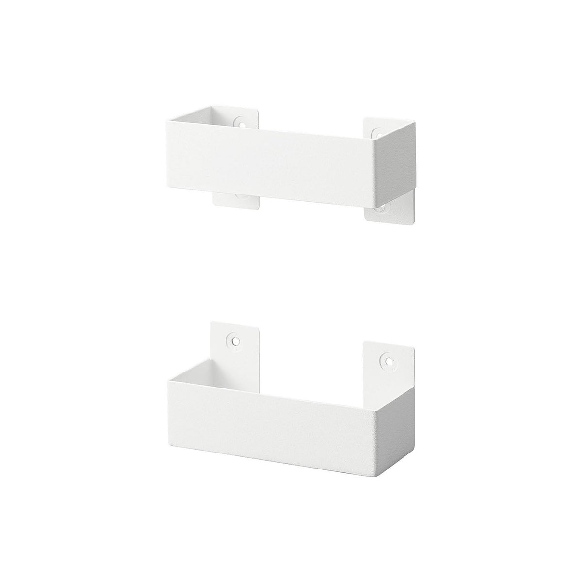 Yamazaki Nooks Wall Cat Scratcher Holder, Wall Brackets That Hold a Cat Scratcher at the Height Your Cat Likes and Swap Scratchers by Lifting Out and Dropping In, Holds 2 kg, 12.2 x 5 x 5.5 cm each part and 250 g, White or Black