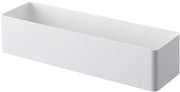 Yamazaki Tower Magnetic Storage Rack, ABS Tray with Four Detachable Hooks for Steel Surfaces, 24.5 x 7.2 x 5.3 cm and 220 g, White or Black