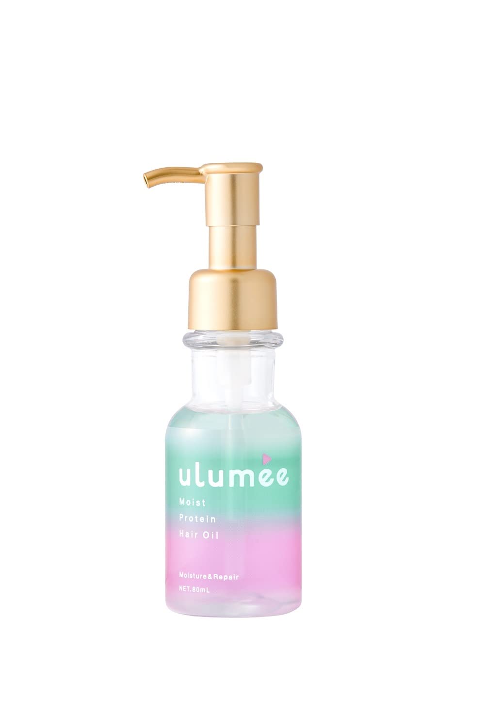 ulumee Moist Protein Hair Oil, Moisture and Repair Hair Oil with Ceramides and Amino Acids, Peach and Jasmine Musk Scent, 80 mL