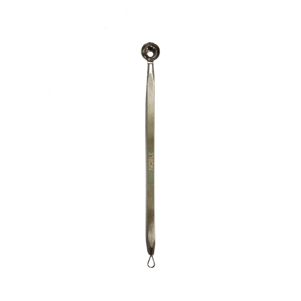 Noble Pore Nuku The Pore Clear Stick, Two-Head Stainless Steel Pore Cleaning Tool with Ultra-Fine Loop and Extraction Cup for Blackheads and Pores