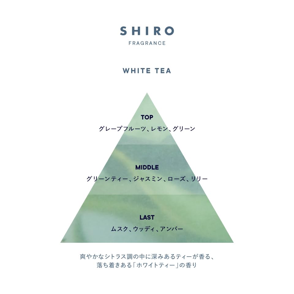 SHIRO White Tea Body Mist, Citrus Tea Fragrance Body Lotion Mist with Birch Sap Moisture, 100 ml