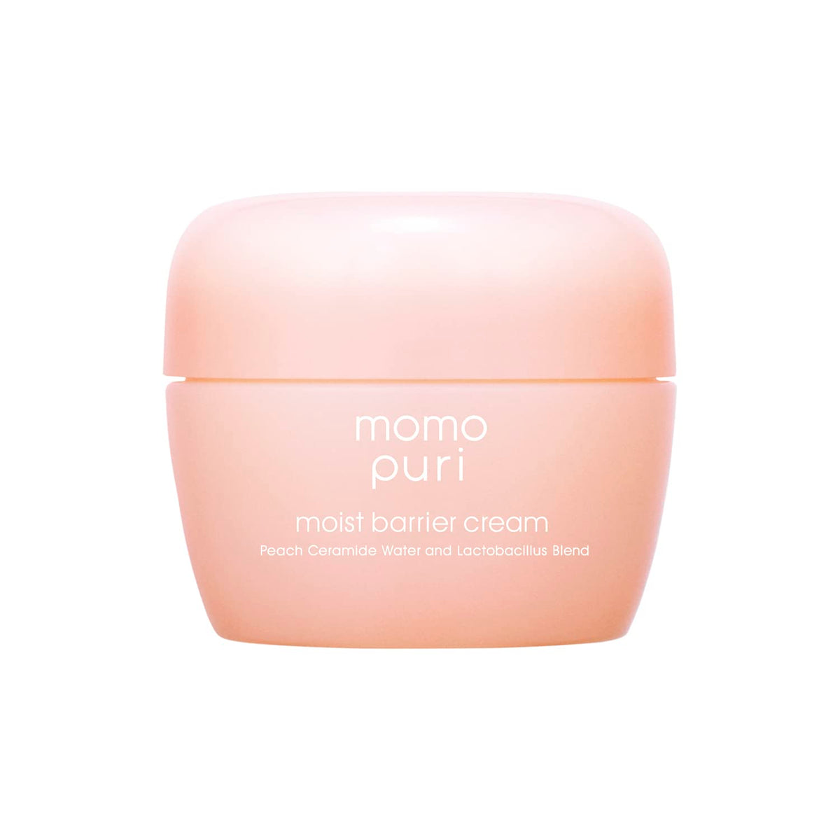 Momo Puri Moist Barrier Gel Cream with Lactic Acid Bacteria and Peach Ceramide, Peach-Scented Face Cream for Sensitive Skin, 80 g