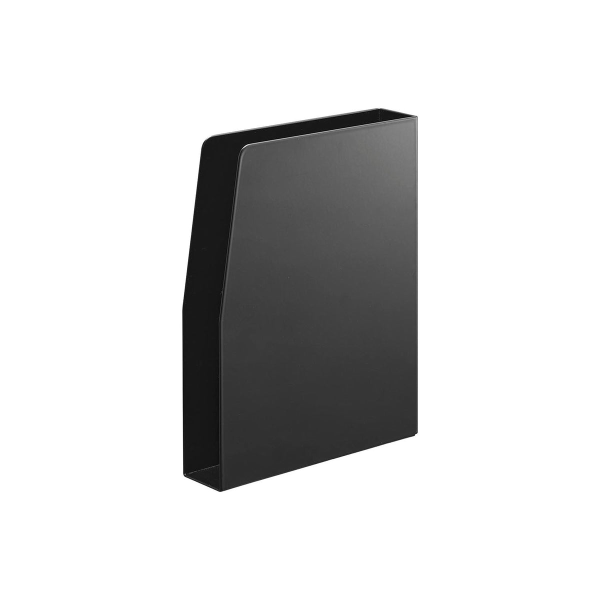 Yamazaki Tower Magnetic Print Case, Slim Case That Sticks to a Steel Wall by Magnet or Stands on a Table and Gathers Papers and Mail, Magnet Fits Either Side, Holds 2 kg, 18.5 x 4.2 x 23.5 cm and 810 g, White or Black