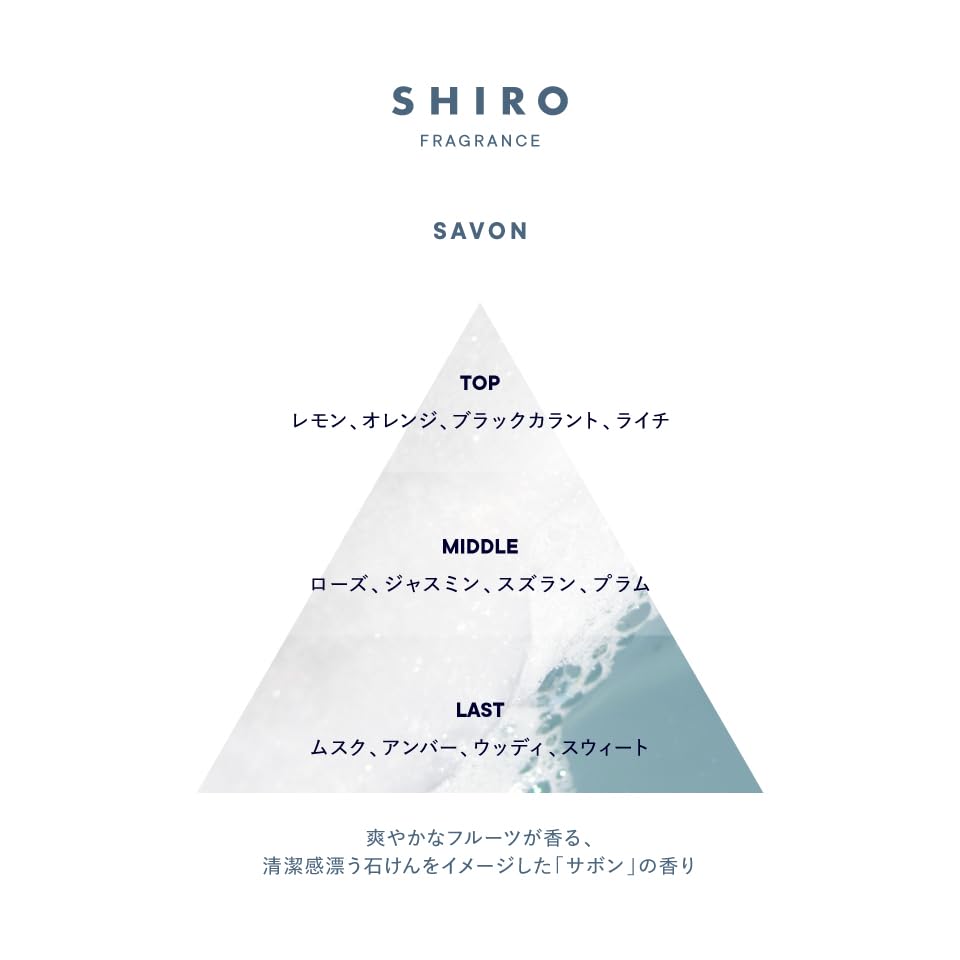 SHIRO Savon Body Mist 100 mL, Soap-Scented Fragrance Mist with Yuzu Peel Water, Moisturising Body Lotion Spray