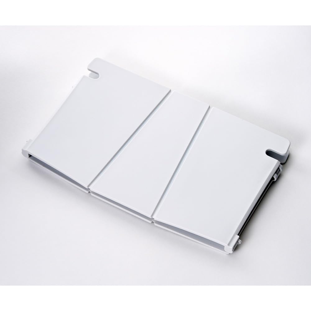 Iwatani Materials Poly Bag Holder, Microwave-Safe Polypropylene Stand for Cooking Poly Bags, 23 x 14 x 2 cm and 170 g, Washable, White