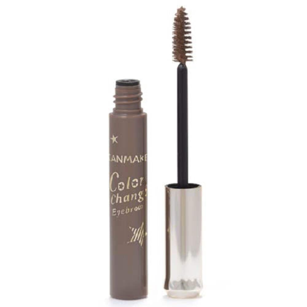 Canmake Color Change Eyebrow, High-Colour Brow Mascara that Coats Brows, Resists Water and Sweat and Washes Off with Warm Water, 4.9 g