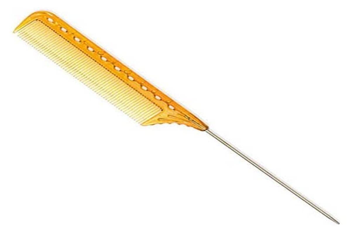 Y.S.PARK YS-102 Quick Winding Comb with Metal Pin Tail, Heat-Resistant Salon Comb