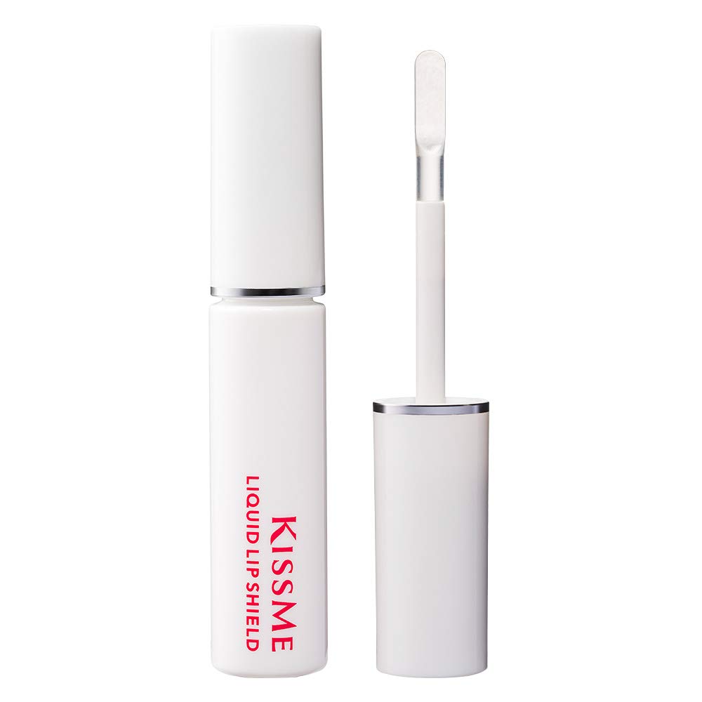 KiSS Me FERME Liquid Lip Shield 6 g, Clear Lip Coat to Layer Over Your Lipstick, Water-Proof Formula with Spatula Tip
