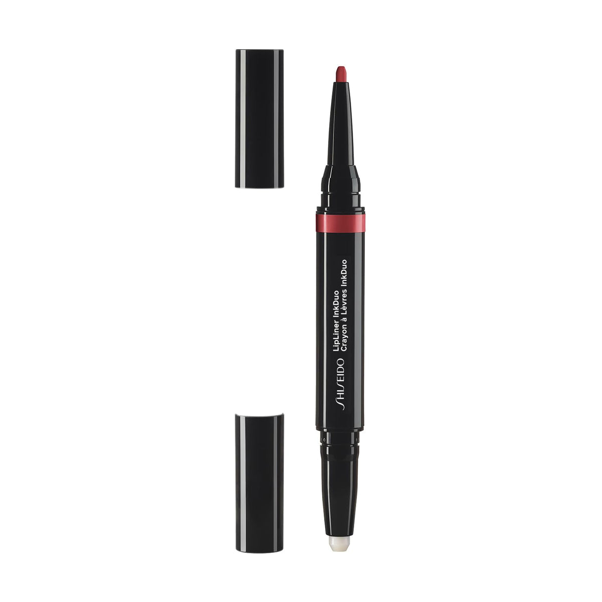 Shiseido Lip Liner InkDuo, Two-in-One Lip Primer and Lip Pencil with Slim Retractable Tip, 8 Shades, 0.9 g Pencil and 0.2 g Primer