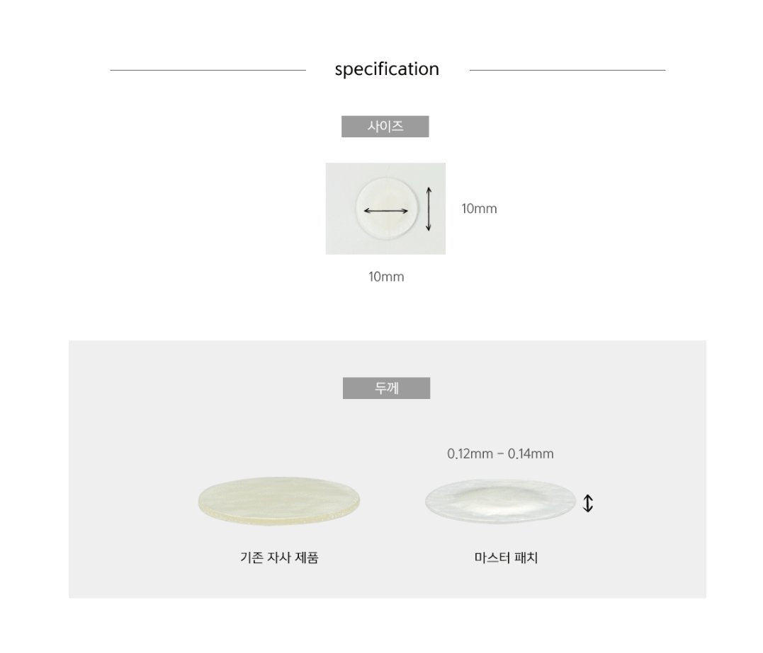 COSRX Clear Fit Master Patch, Thin Invisible Hydrocolloid Blemish Patches, 18 Patches of 10 mm