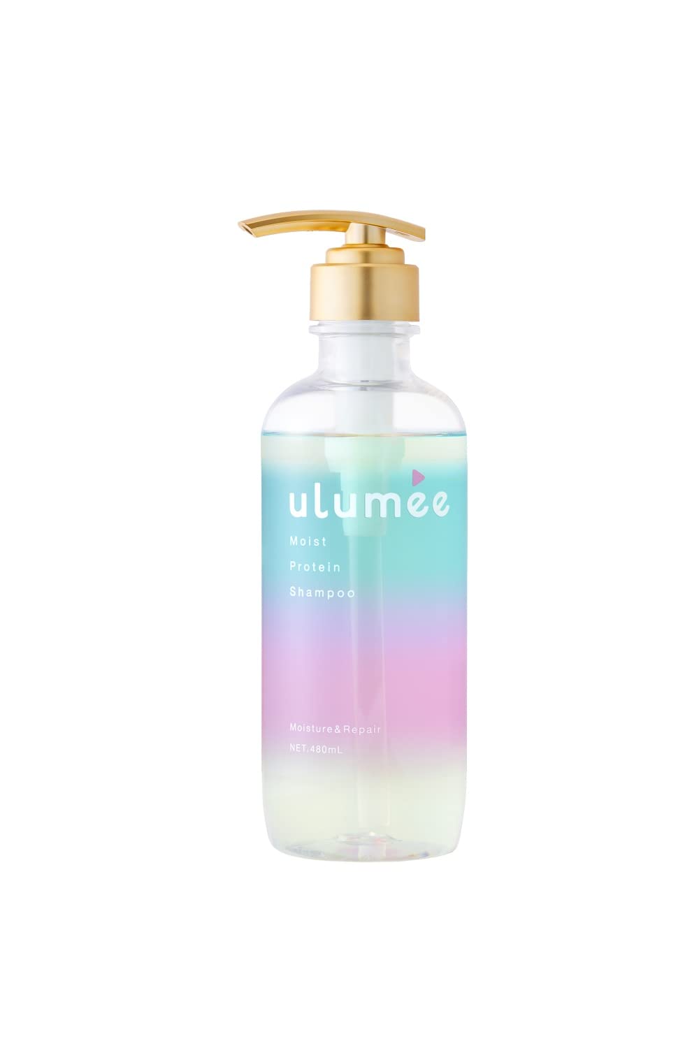 Moist Protein Shampoo Pump, Protein Bond Care Shampoo with 5 Ceramides and Over 90 Percent Moisturising Beauty Ingredients for Dry, Damaged Hair, Pear and Jasmine Rose Scent, 480 mL