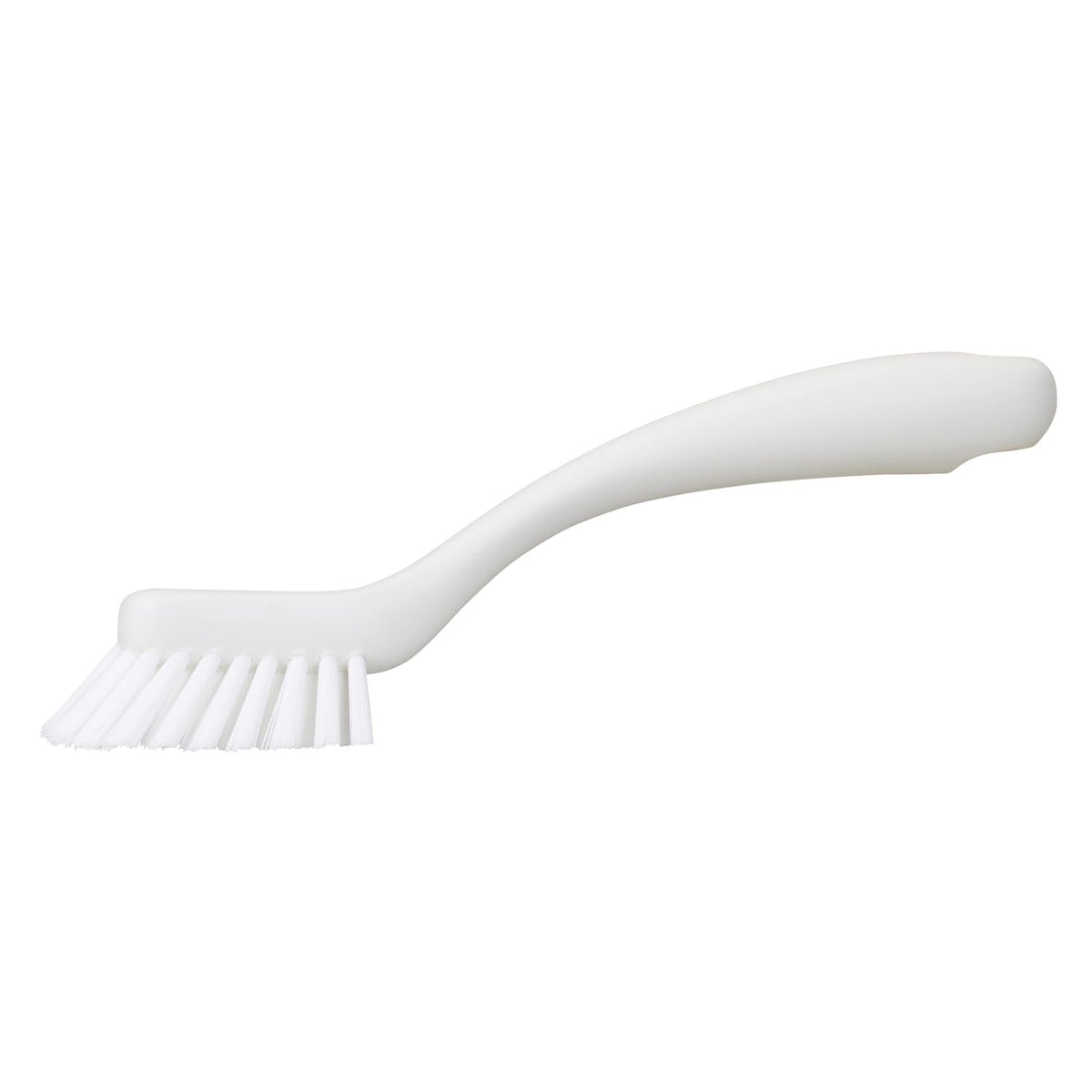 Marna Gap and Groove Bath Brush, Mini Angled Brush for Drains, Taps and Corners with a Hanging Hole, About 20.4 cm Long, White or Grey