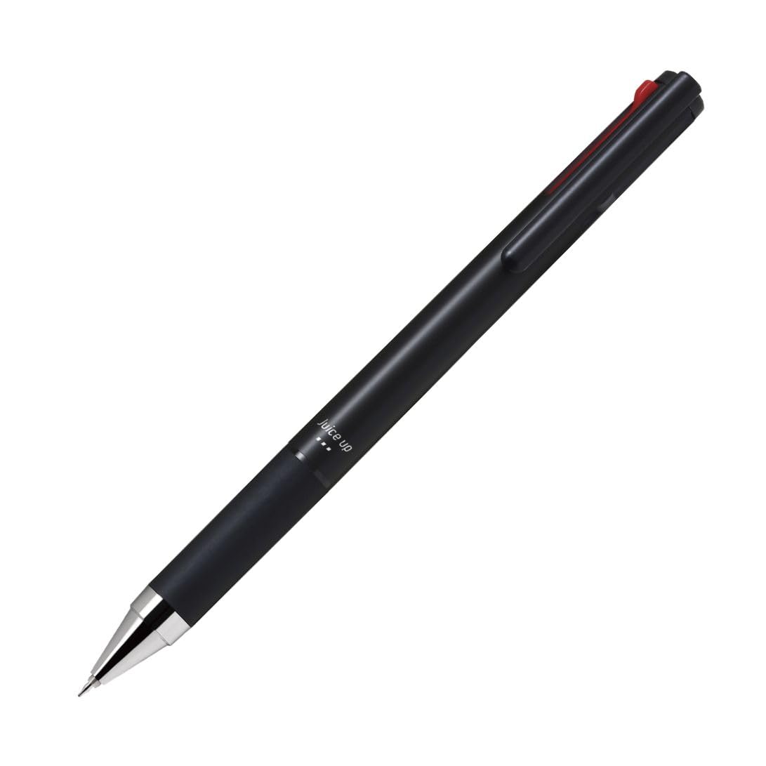 PILOT Juice Up 3 Three-Colour Ballpoint Pen 0.4 mm, Slide-Lever Black Red Blue Water-Based Pigment Ink, Resin Barrel with Rubber Grip, 144 mm, Black, Midnight, Silver, White, Coral or Mint