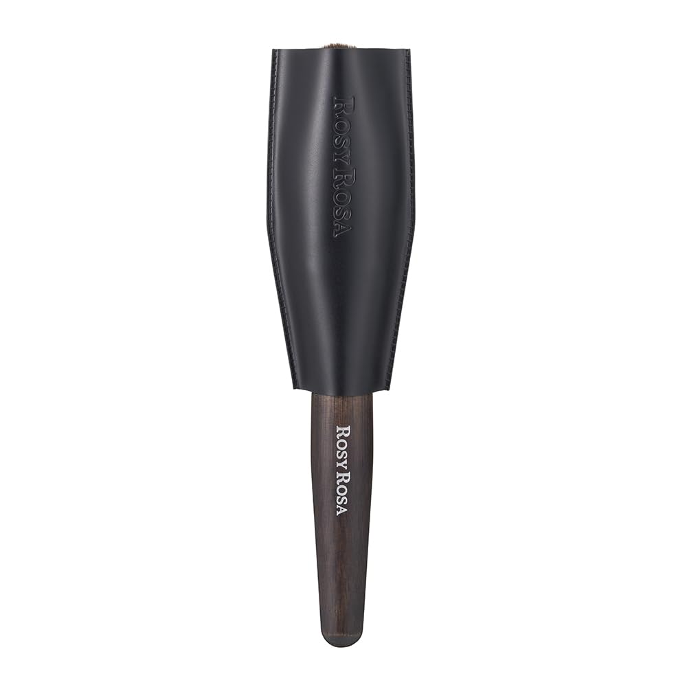 Rosy Rosa Powder Brush EX RR-2000, Soft Face Powder Brush with Ultra-Fine PBT Bristles, Bamboo Handle and Cover