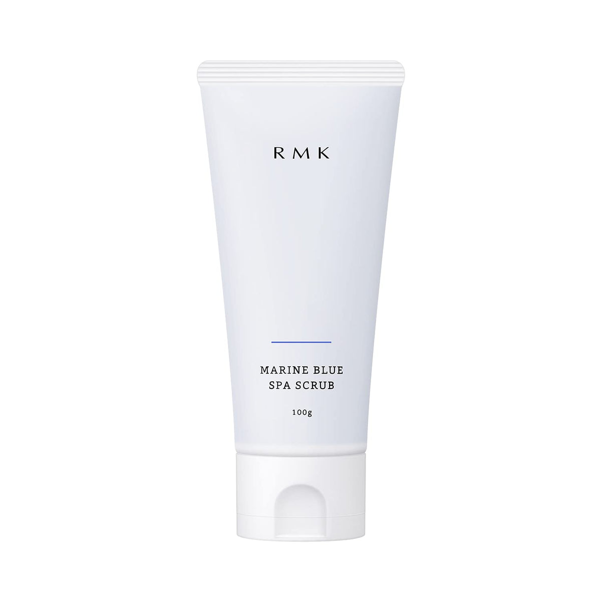RMK Marine Blue Spa Scrub, Gel Scrub Face Wash with Three Types of Scrub Beads and a Citrus Scent, 100 g Tube