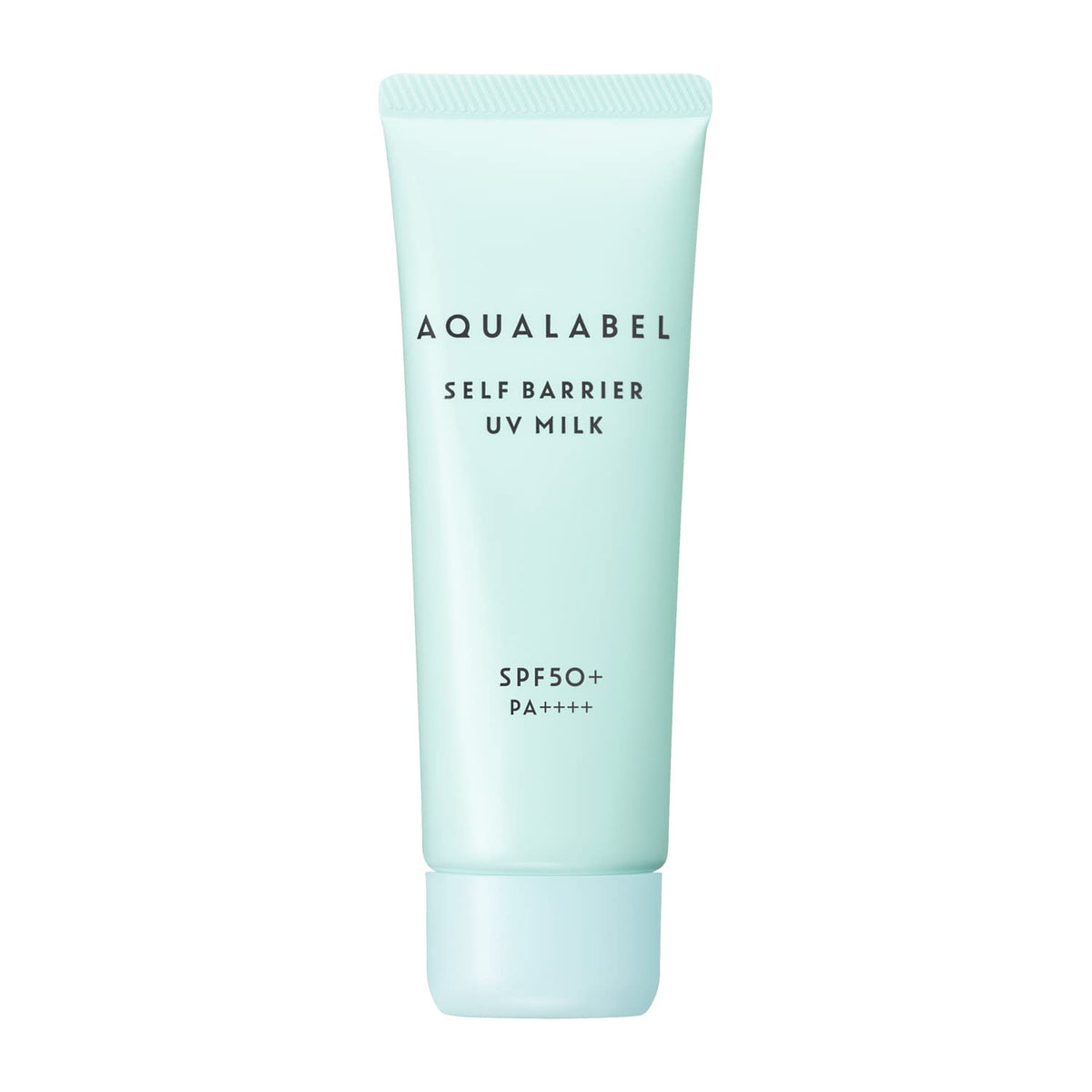 AQUALABEL Self Barrier UV Milk, SPF50+ PA++++ Sunscreen Emulsion and Makeup Base with Natural Tone-Up, Fragrance-Free, 45 g
