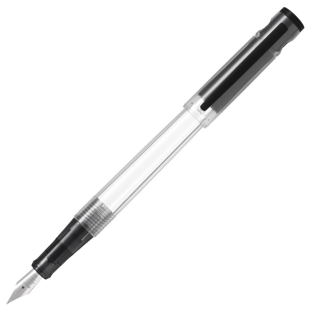 PILOT Lightive Fountain Pen, Fine (F) Nib, Lightweight 12.3 g Cartridge Pen with Black Ink Cartridge, 142 mm, Off-White, Clear, Turquoise, Matte Black, Coral or Navy