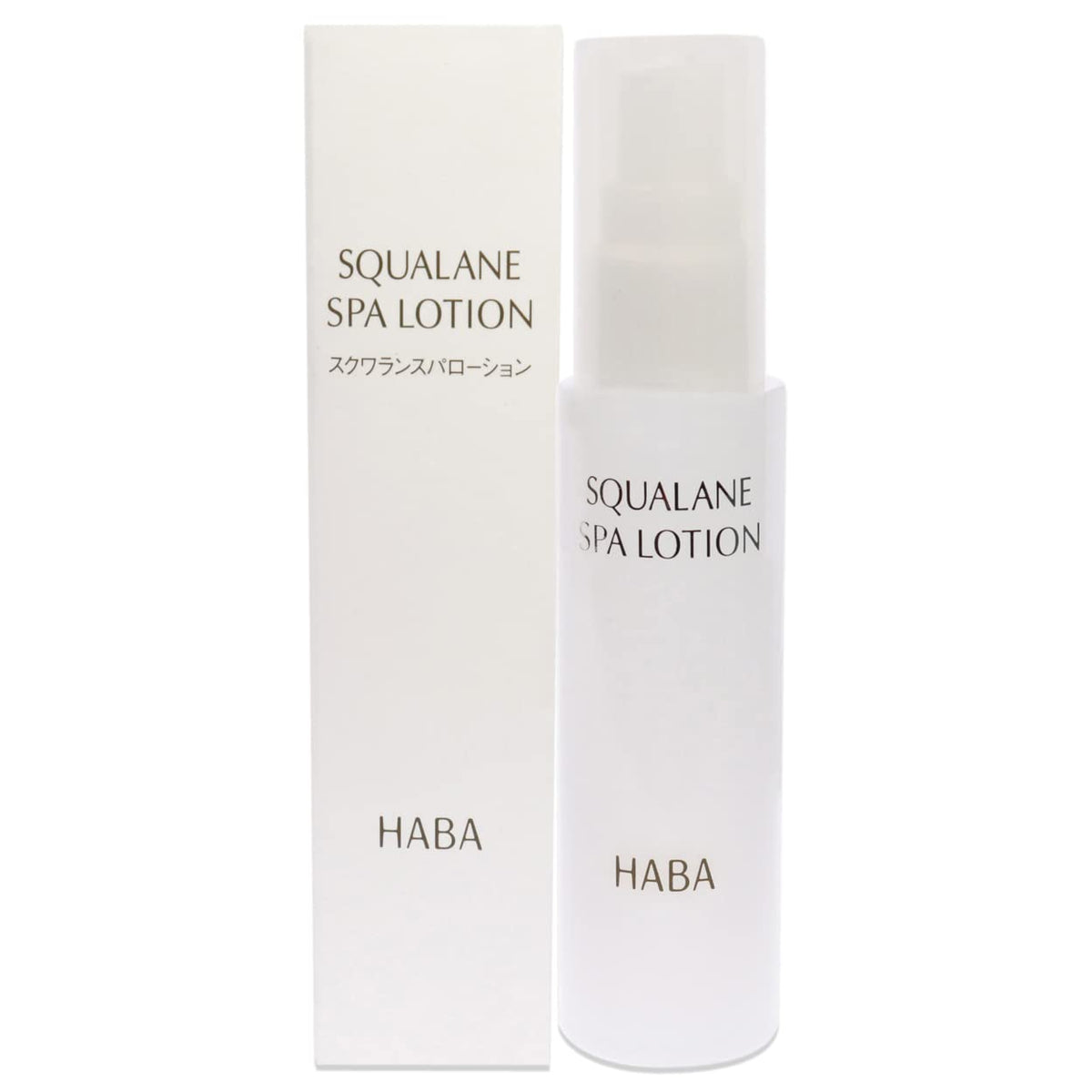HABA Squalane Spa Lotion 60 ml, Additive-Free Moisturising Lotion with Squalane, Ceramide and Hot Spring Water for Dry Skin