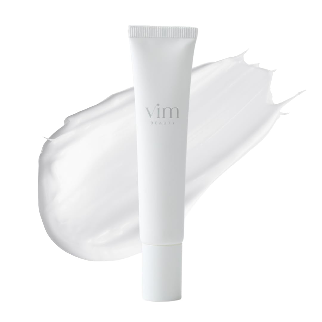 Vim Beauty Keep Confidence Primer in 20 g and 40 g, Soft Focus Makeup Base with Sebum-Absorbing Powder and Panthenol, Semi-Matte Finish, Made in Korea