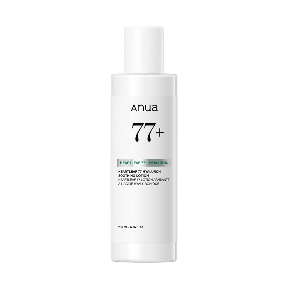 Anua Heartleaf 77 Hyaluron Soothing Lotion, Lightweight Milk-Type Face Lotion with Heartleaf and Hyaluronic Acid, 200 mL