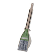 Azuma Compo Balcony and Gutter Dustpan and Broom Set, Water-Resistant Broom with Draining Slit Dustpan, 8 cm Wide and 43.5 cm Long