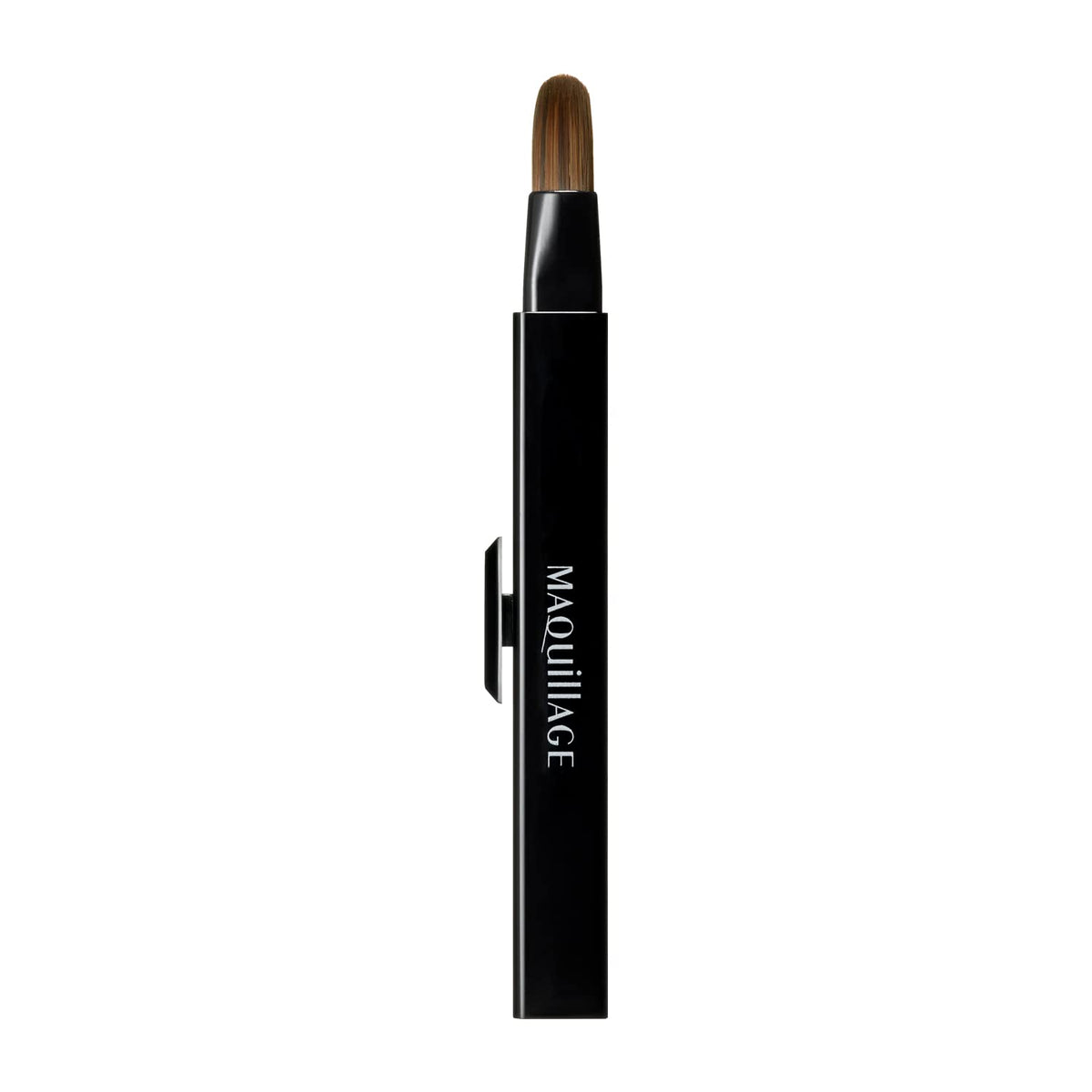 Slide-Type Mini Lip Brush With Soft Synthetic Bristles