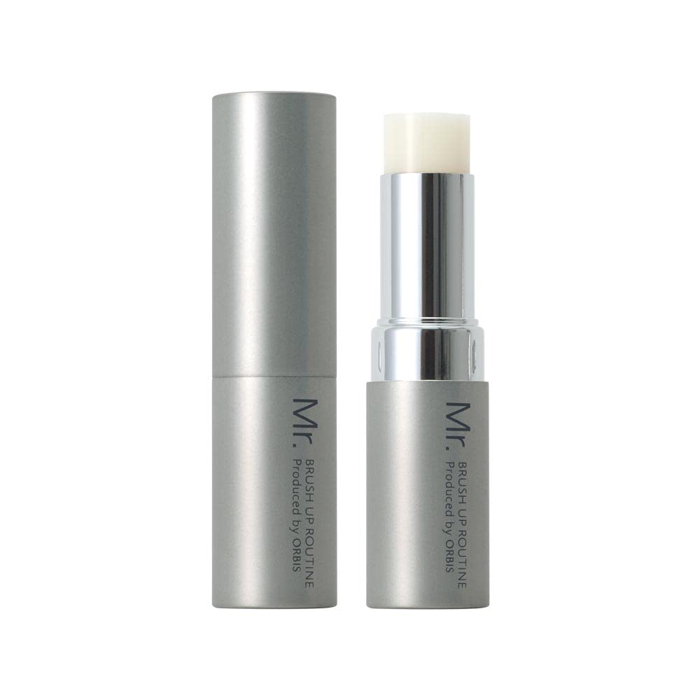 Orbis Mr. Colourless Lip Cream Stick, Non-Sticky Fragrance-Free Moisturising Lip Balm for Men and Women with Six Moisturising Ingredients